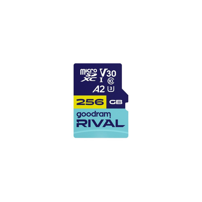 Paměťová karta microSD GOODRAM RIVAL 256GB pro zařízení - s adaptérem
