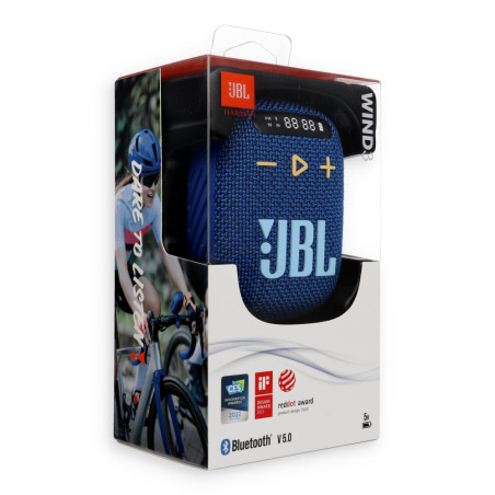 Bezdrátový reproduktor JBL Wind 3 pro kolo a motorku - modrá