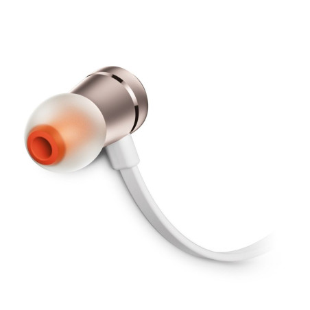 JBL T290 drátová sluchátka 3,5mm s mikrofonem - zlatá
