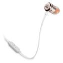 JBL T290 drátová sluchátka 3,5mm s mikrofonem - zlatá