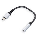 Blue Star USB-C (male) na Jack 3,5 mm (female) - šedá