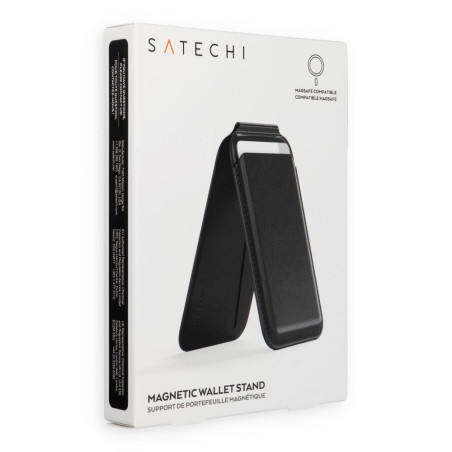 Stojánek Satechi MagSafe VEGAN LEATHER WALLET STAND - černý