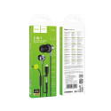 Hoco M119A sluchátka 2v1 Jack 3,5 mm / USB-C – černá