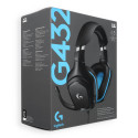 Logitech G432 drátová sluchátka s mikrofonem černá