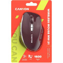 Bezdrátová myš Canyon MW-21 2,4 GHz 1600 DPI - červená