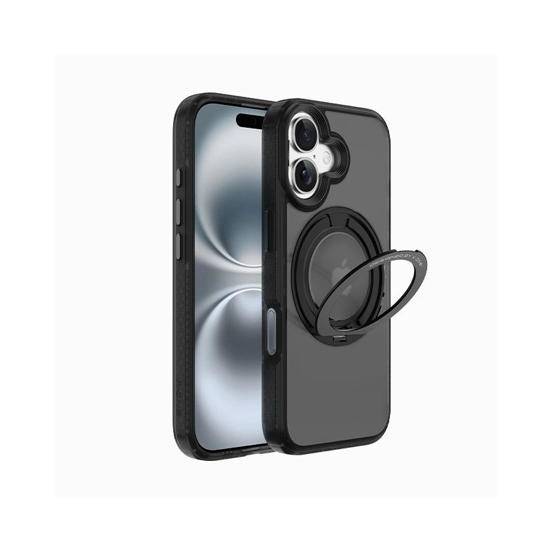 Kryt X-One DROPguard 2S Circle Stand Edition pro iPhone 17 - black frost matte