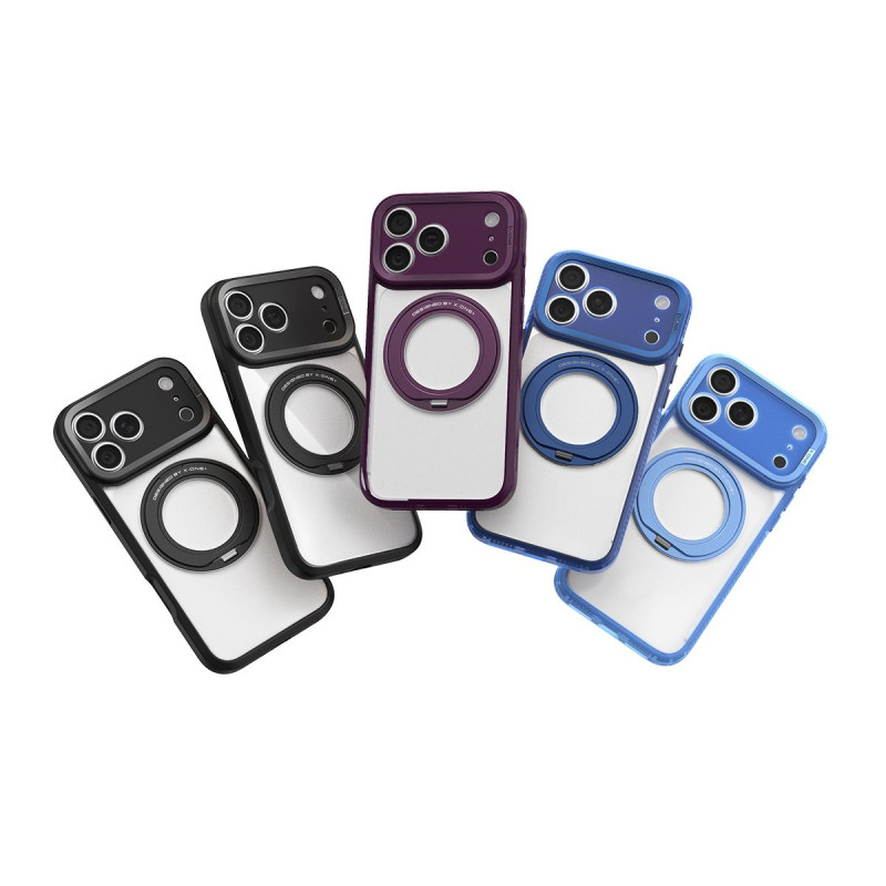 Kryt X-One DROPguard 2S (stand edition) pro iPhone 18 Pro / 17 Pro - dark cherry