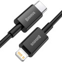 BASEUS CATLYS-C01 Datový a nabíjecí kabel USB-C/Lightning s podporou PD 20W, 2m, černý