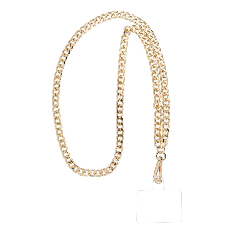 Šňůrka na telefon Chain 81 na krk, 80 cm - zlatá