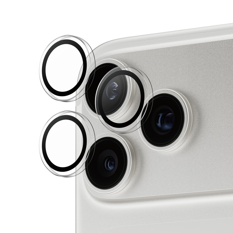 Ochranné kroužky fotoaparátu PanzerGlass Hoops pro iPhone 17 Pro/16 Pro/15 Pro/17 Pro Max/16 Pro Max/15 Pro Max - čiré