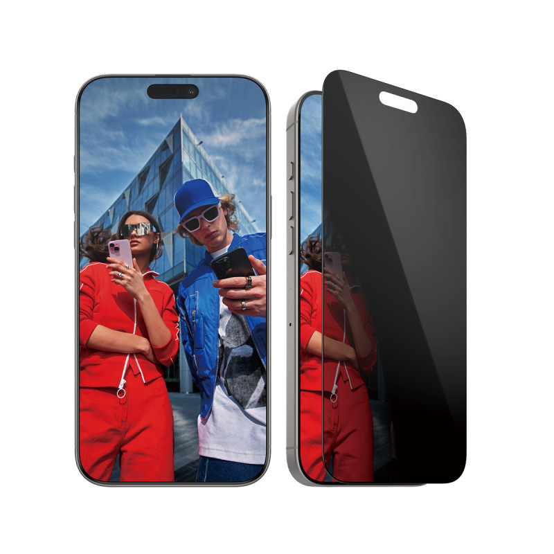 Ochranné sklo PanzerGlass Privacy ultra široký tvar pro iPhone 16 Pro Max - černá