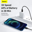 BASEUS CATLYS-C01 Datový a nabíjecí kabel USB-C/Lightning s podporou PD 20W, 2m, černý