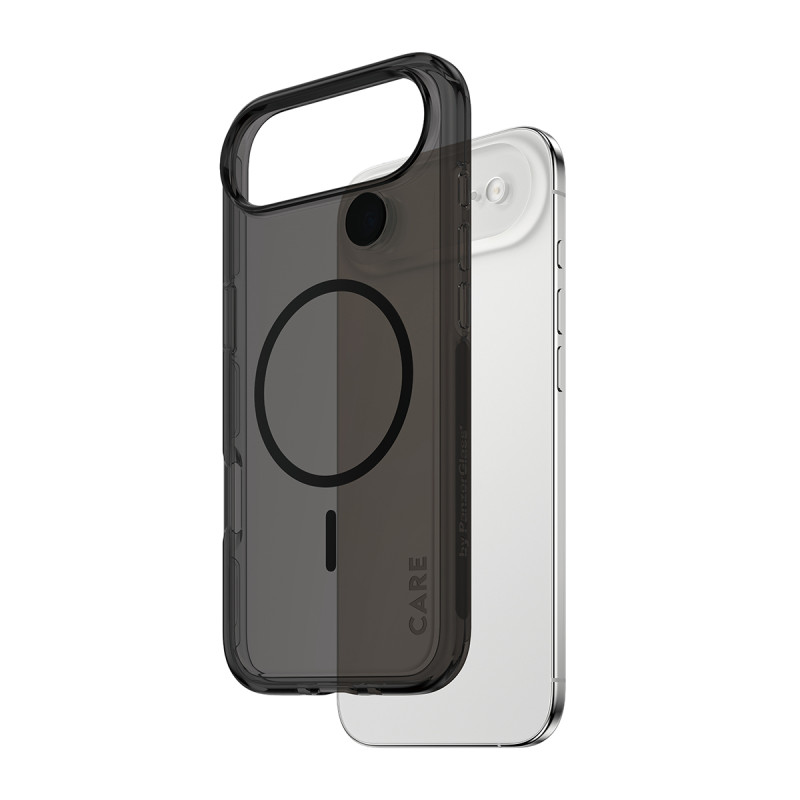 Kryt PanzerGlass CARE pro iPhone Air - smokey kouřový/černý MagSafe