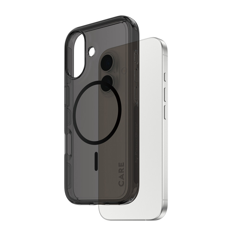Kryt PanzerGlass CARE pro iPhone 17 - smokey kouřový/černý