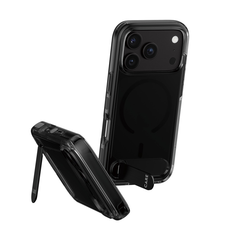 Kryt PanzerGlass CARE pro iPhone 18 Pro/17 Pro - smokey kouřový/černý MagSafe