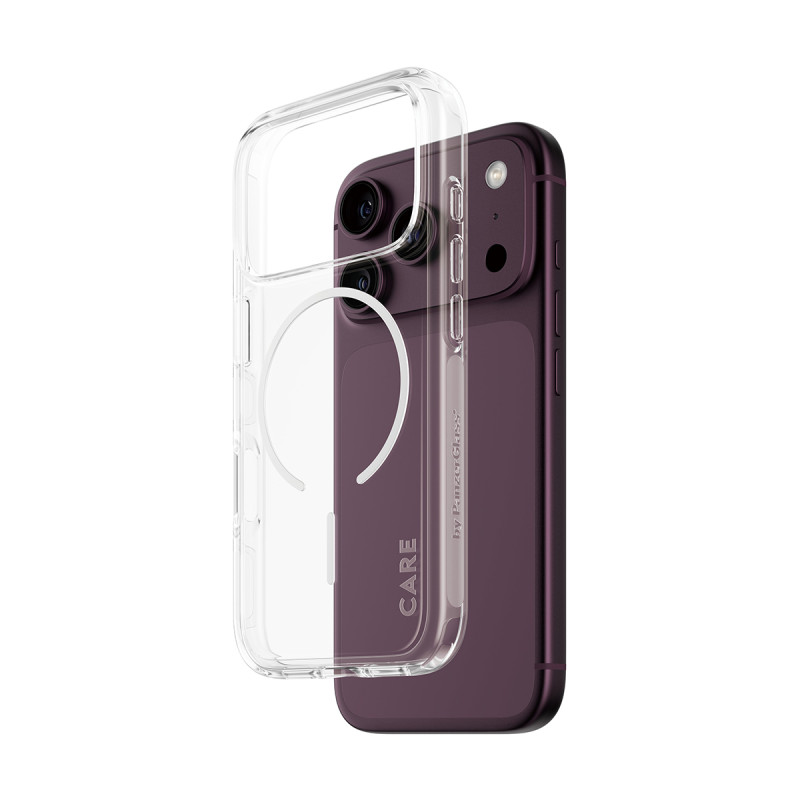 Kryt PanzerGlass CARE pro iPhone 18 Pro/17 Pro - čirý/bílý (MagSafe)