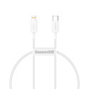 BASEUS CATLYS-C02 Datový a nabíjecí kabel USB-C/Lightning s podporou PD 20W, 2m, bílý