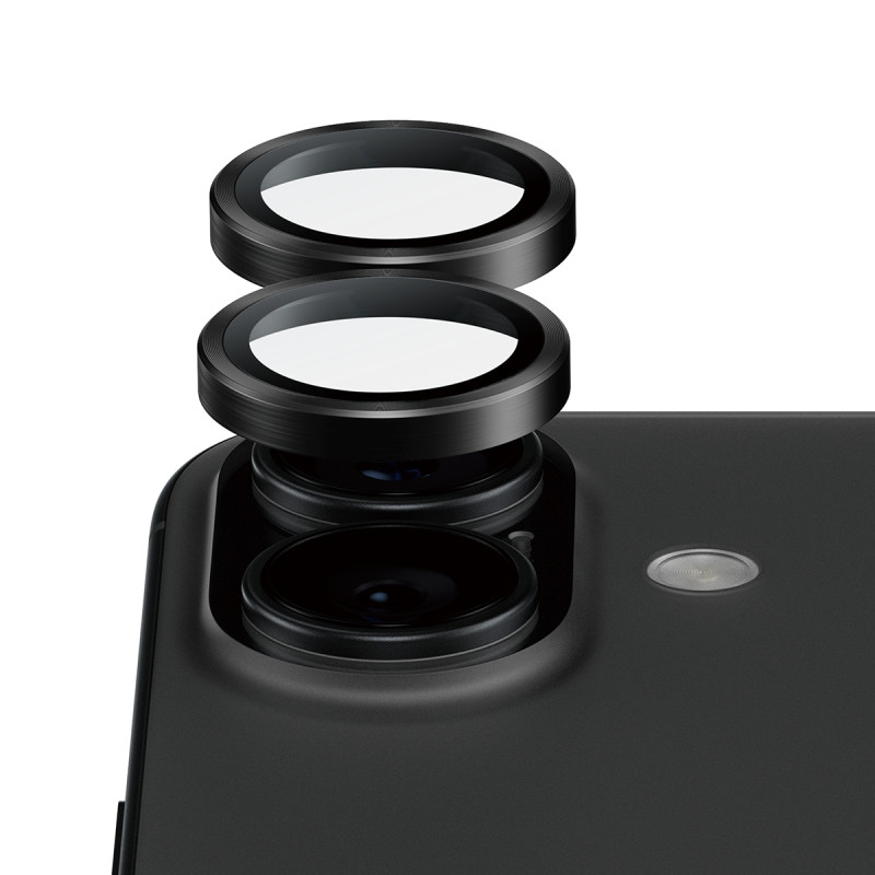 Ochranné kroužky fotoaparátu PanzerGlass Hoops Ceramic II pro iPhone 17/16/16 Plus - černé