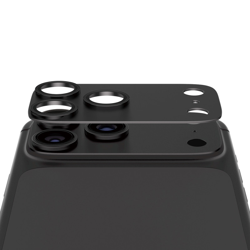 Ochranný prvek fotoaparátu PanzerGlass FENDER pro iPhone 18 Pro Max - černý (Shades of Grey)