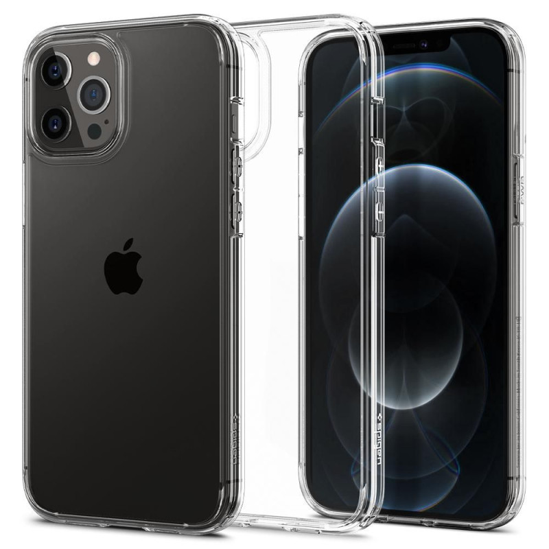 SPIGEN Ultra Hybrid Odolný kryt pro iPhone 12/12 Pro, transparentní