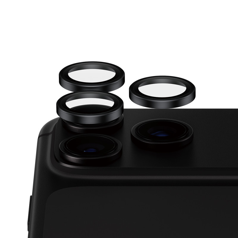 Ochranné kroužky fotoaparátu PanzerGlass Hoops Ceramic pro iPhone 18 Pro/Pro Max - černé