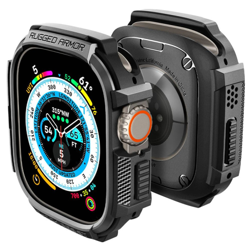 Kryt Spigen Rugged Armor pro Apple Watch Ultra 1/2/3/4 (49 mm), matně černý