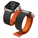 Řemínek Spigen Athlex Air M pro Apple Watch 44/45/46/49 mm, černo-oran