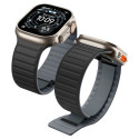 Řemínek Spigen Athlex Air M pro Apple Watch 44/45/46/49 mm, černo-šedý