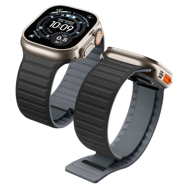 Řemínek Spigen Athlex Air M pro Apple Watch 44/45/46/49 mm, černo-šedý