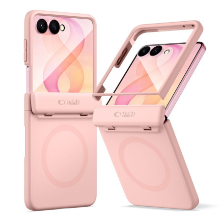 Kryt Tech-Protect Kevlar Aura MagSafe pro Samsung Galaxy Z Flip 8, růž