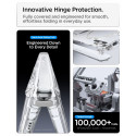 Kryt Spigen Ultra Hybrid Pro s MagSafe pro iPhone Duo – průhledný s bílými prvky