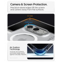 Kryt Spigen Ultra Hybrid Pro s MagSafe pro iPhone Duo – průhledný s bílými prvky