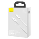 BASEUS CATLYS-C02 Datový a nabíjecí kabel USB-C/Lightning s podporou PD 20W, 2m, bílý