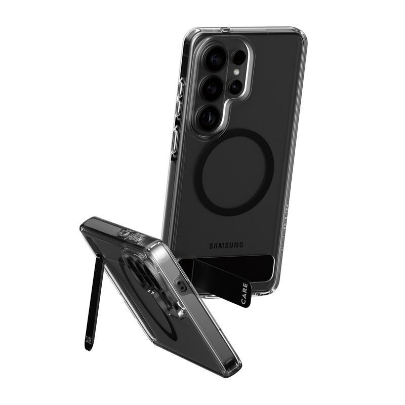 Kryt PanzerGlass CARE Kickstand pro Samsung Galaxy S26 Ultra - čirý/černý