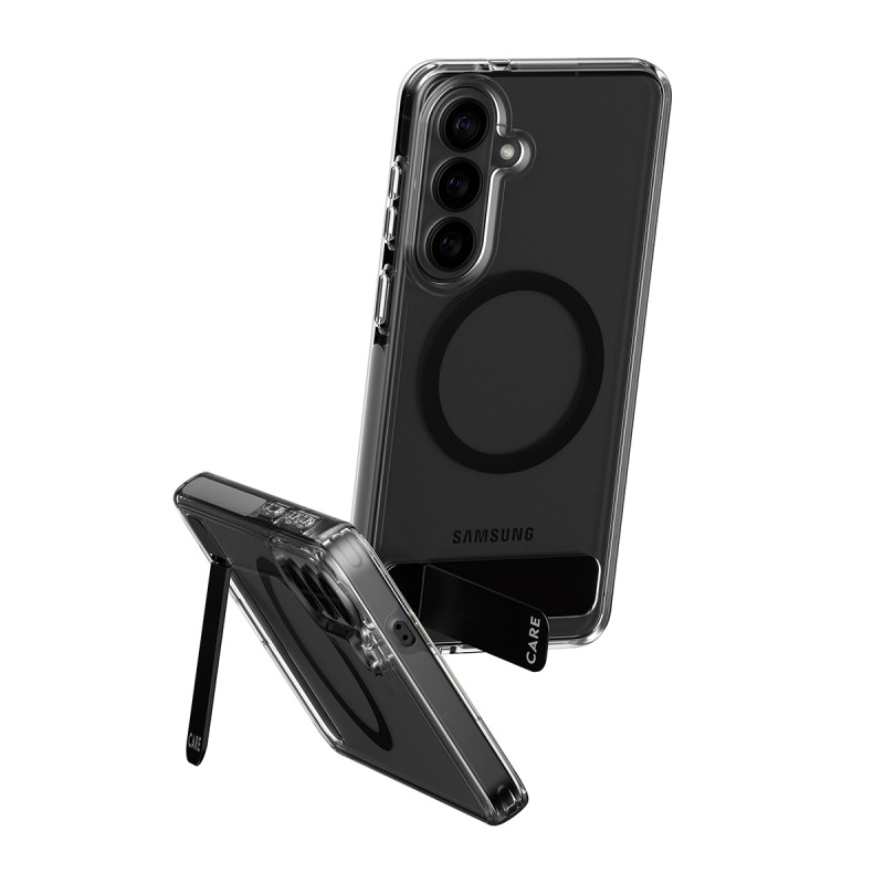 Kryt PanzerGlass CARE Kickstand pro Samsung Galaxy S26+ - čirý/černý