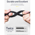 BASEUS CATLYW-01 Twins 2v1 Datový a nabíjecí kabel USB-C PD na USB-C/Lightning 60W, 1m, černý