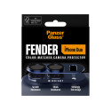 Ochrana fotoaparátu PanzerGlass Fender pro iPhone Duo – hliníková, tmavě modrá