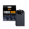 Ochrana fotoaparátu PanzerGlass Fender pro iPhone Duo – hliníková, tmavě modrá