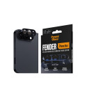 Ochrana fotoaparátu PanzerGlass Fender pro iPhone Duo – hliníková, tmavě modrá