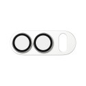 Ochrana fotoaparátu PanzerGlass Fender pro iPhone Duo – hliníková, stříbrná