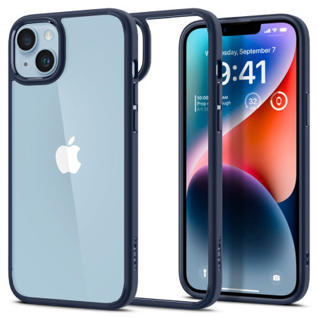 SPIGEN Ultra Hybrid Odolný kryt pro iPhone 14 Plus, modrá/čirá