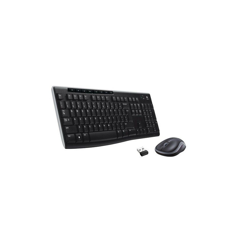 Bezdrátová sada klávesnice a myši Logitech MK270 - černá