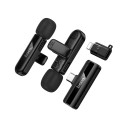 Mikrofon Hoco L20A pro Lightning / USB-C černý