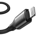 BASEUS CATLYW-C01 Yiven Vysoce odolný kabel USB-C/Lightning, 1m, černý