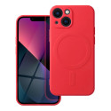 Kryt Silicone Mag Cover pro iPhone 13 mini s MagSafe – červený