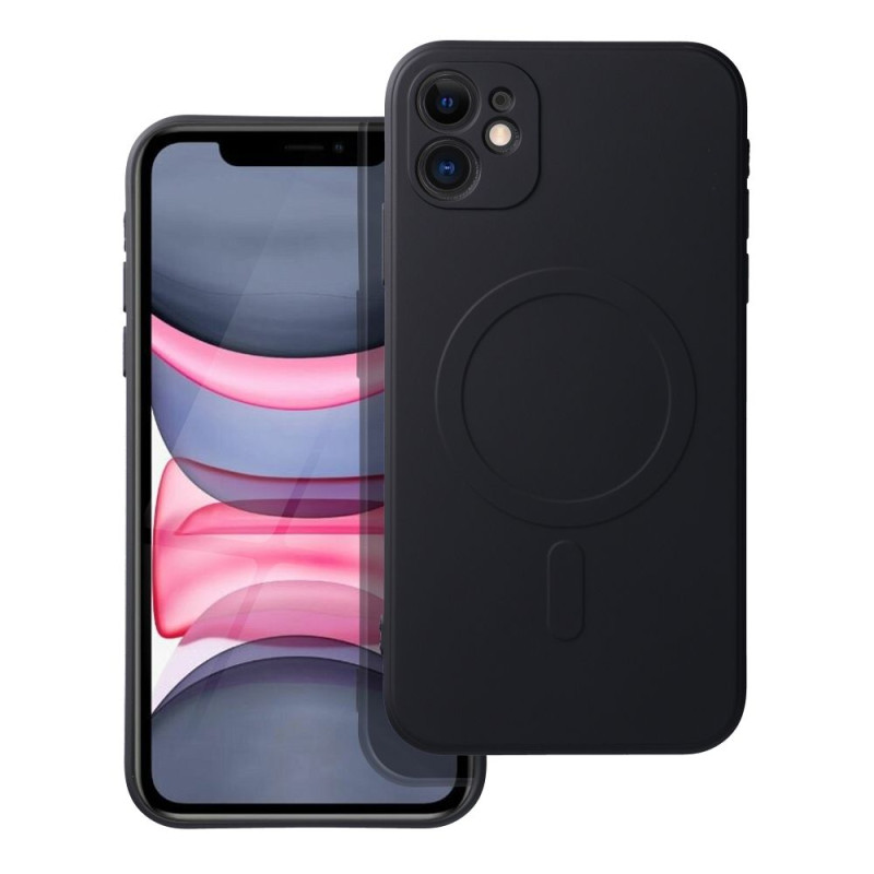 Kryt SILICONE MAG COVER MagSafe pro iPhone 11 - černý