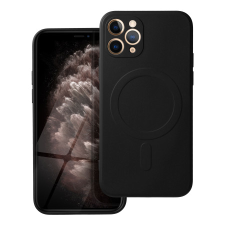Kryt MagSafe Silicone Mag Cover pro iPhone 11 Pro - černý