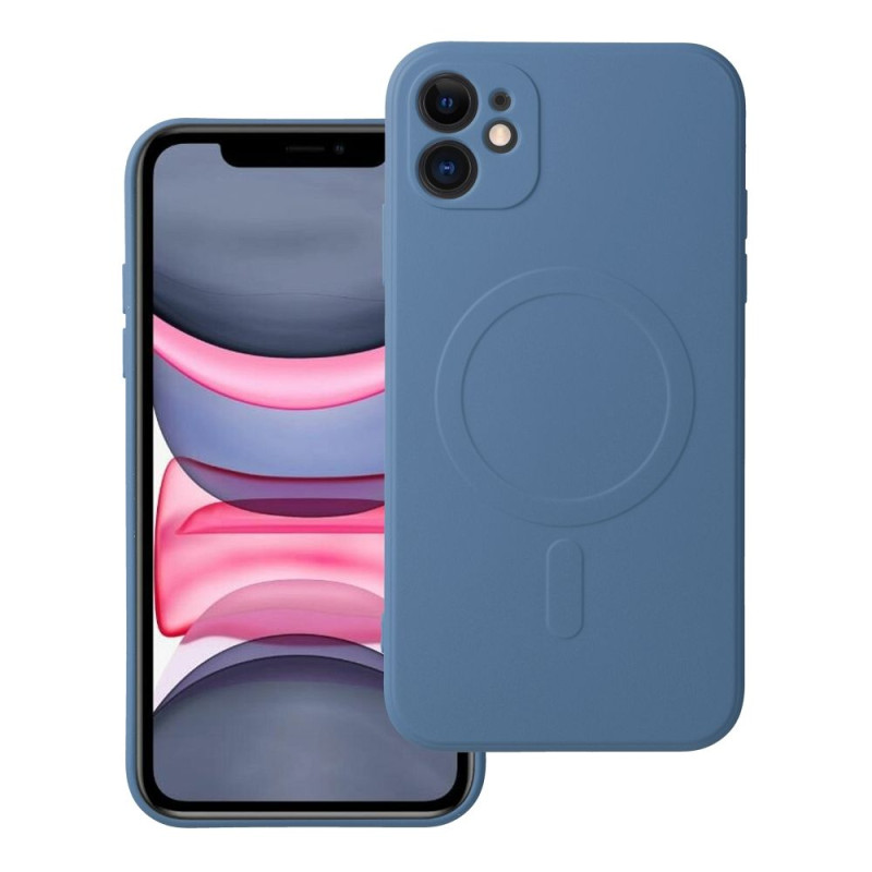 Kryt SILICONE MAG COVER MagSafe pro iPhone 11 - modrý