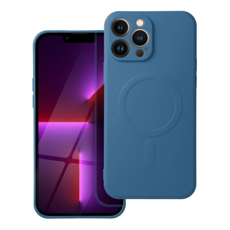 Kryt Silicone MAG COVER pro iPhone 13 Pro Max modrý