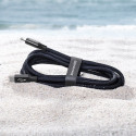 BASEUS CATLYW-C01 Yiven Vysoce odolný kabel USB-C/Lightning, 1m, černý
